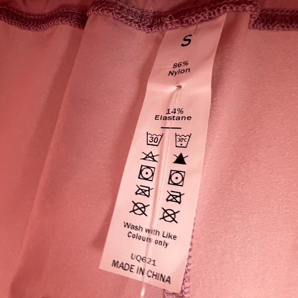 NWT HALARA High Waisted Dolphin Hem Casual Shorts 2" Pink Size Small S NEW - Picture 6 of 12